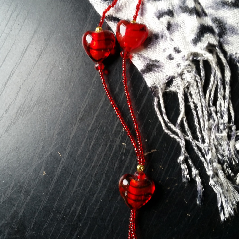 Red Hearts Necklace